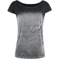 Outer Vision T-Shirt - Top Marylin - S bis XXL - für Damen - Größe L - grau/schwarz von Outer Vision