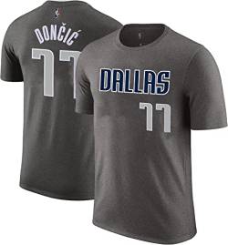NBA Jungen Jugend 8-20 Charcoal Offizielles Spieler Name & Nummer Game Time Jersey T-Shirt, Luka Doncic Dallas Mavericks, L von Outerstuff