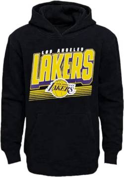 NBA Youth 8–20 Team Color Game Time Primary Logo Pullover Fleece Sweatshirt Hoodie, Los Angeles Lakers Schwarz, 8 von Outerstuff