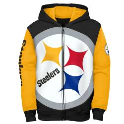 NFL Kinder Zip Hoody - POSTER Pittsburgh Steelers von Outerstuff