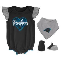 NFL Mädchen 3er Baby-Set Carolina Panthers von Outerstuff