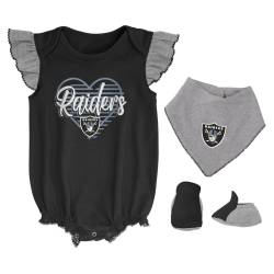 NFL Mädchen 3er Baby-Set Las Vegas Raiders von Outerstuff