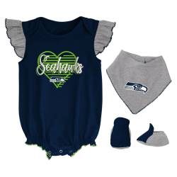 NFL Mädchen 3er Baby-Set Seattle Seahawks von Outerstuff