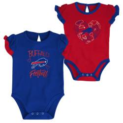 NFL Mädchen Baby 2er Body-Set Buffalo Bills von Outerstuff