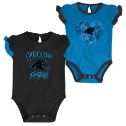 NFL Mädchen Baby 2er Body-Set Carolina Panthers von Outerstuff