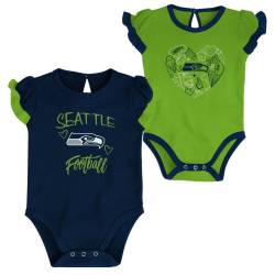 NFL Mädchen Baby 2er Body-Set Seattle Seahawks von Outerstuff