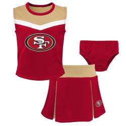 NFL Mädchen Cheerleader Set - San Francisco 49ers von Outerstuff