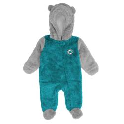 NFL Teddy Fleece Baby Overall - Miami Dolphins von Outerstuff