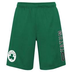 Outerstuff NBA Boston Celtics Jayson Tatum #0 Shorts Hose Basketball Jump Ball Short grün S von Outerstuff