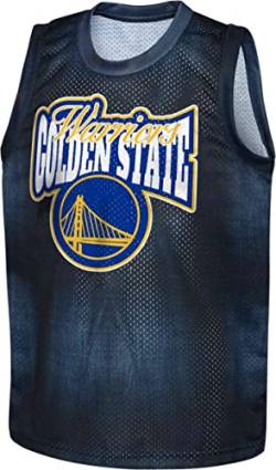 Outerstuff - NBA Golden State Warriors Heating Up Curry Tank Top Farbe Blau, Größe 3XL von Outerstuff