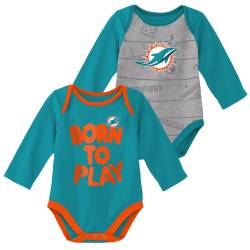Outerstuff NFL Baby 2er Body-Set Miami Dolphins von Outerstuff