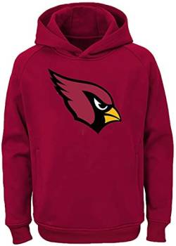 Outerstuff NFL Youth Team Color Performance Primary Logo Pullover Sweatshirt Hoodie, Arizona Cardinals Rot, 10-12 von Outerstuff