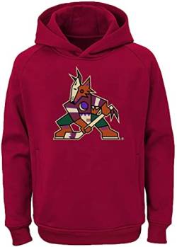 Outerstuff NHL Youth 8-20 Team Color Performance Primary Logo Pullover Sweatshirt Hoodie, Arizona Coyotes Rot, 10-12 von Outerstuff