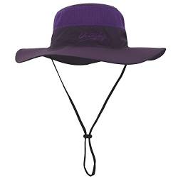 Outfly Breite Krempe Sonnenhut für Herren Damen Mesh Bucket Hat Leichter Bonnie Hut Outdoor Angelhut von Outfly