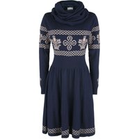 Outlander Kleid knielang - XS bis 3XL - für Damen - Größe L - blau/grau  - EMP exklusives Merchandise! von Outlander