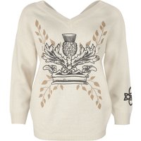 Outlander Strickpullover - S bis L - für Damen - Größe M - creme  - EMP exklusives Merchandise! von Outlander