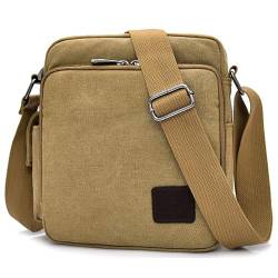 Outreo Canvas Umhängetasche Herren Schultertasche Kleine Herrentaschen Vintage Messenger Bag Taschen für Schule Kuriertasche Tablet Segeltuchtaschen Reisetasche Sport Werkzeug Taschen sporttasche von Outreo