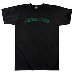 Outsider. Herren Unisex Herbivore T-Shirt - Black - Large von Outsider.