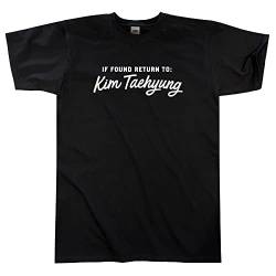 Outsider. Herren Unisex If Found Return to Kim Taehyung T-Shirt - Black - X-Large von Outsider.