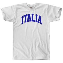 Outsider. Herren Unisex Italia T-Shirt - White - Medium von Outsider.
