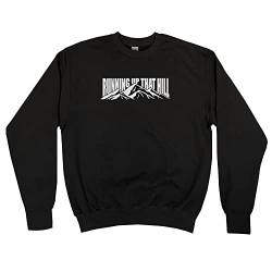 Outsider. Herren Unisex Running Up That Hill Sweatshirt - Black - Small von Outsider.