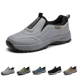 Hatme OrthopäDische Wanderschuhe, Hatme Orthopedic Wanderschuhe Walking Mens Sports Breathable Casual Non Slip Shoes (Grau, Erwachsene, 47, Numerisch, EU Schuhgrößensystem, Breit) von Oveallgo