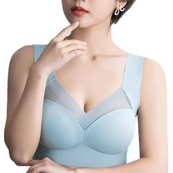 Oveallgo Hatme Haltungskorrektur BH, Hatme BH, Wmbra BH Original, Hatime Korrektur BH, Comfy Without Underwire Haltungskorrektur Bra (DE/NL/SE/PL, Alphanumerisch, 3XL, Regular, Regular, Graublau) von Oveallgo