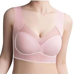 Oveallgo Hatme Haltungskorrektur BH, Hatme BH, Wmbra BH Original, Hatime Korrektur BH, Comfy Without Underwire Haltungskorrektur Bra (DE/NL/SE/PL, Alphanumerisch, 4XL, Regular, Regular, Rosa) von Oveallgo