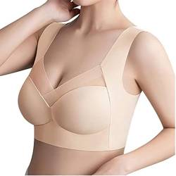 Oveallgo Hatme Haltungskorrektur BH, Hatme BH, Wmbra BH Original, Hatime Korrektur BH, Comfy Without Underwire Haltungskorrektur Bra (DE/NL/SE/PL, Alphanumerisch, 5XL, Regular, Regular, Beige) von Oveallgo