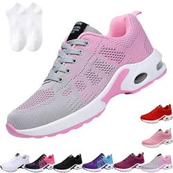 Oveallgo Orthoback Schuhe Damen, Orthoshoes Cloudwalk Pro - Ergonomischer Schmerzlinderungs-Schuh Orthopädische Schuhe Herren (Gray Pink, Erwachsene, 37, Numerisch, EU Schuhgrößensystem, Breit) von Oveallgo