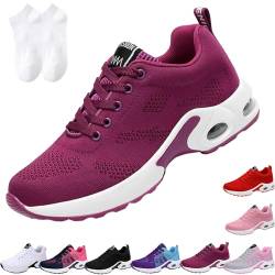 Oveallgo Orthoback Schuhe Damen, Orthoshoes Cloudwalk Pro - Ergonomischer Schmerzlinderungs-Schuh Orthopädische Schuhe Herren (Purple, Erwachsene, Damen, 40, Numerisch, EU Schuhgrößensystem, Breit) von Oveallgo