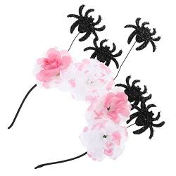 OwKay Dekorative Stirnband aus Totstoff für Damen - Party Dekoration mit Tag und Nacht - Die Rose des Accessoires - Cosplay Halloween Boppers - Blumen Kopfschmuck von OwKay