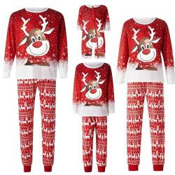 Owegvia Passendes Familien-Weihnachtspyjama-Set mit Heiligabend PJ's passende Nachtwäsche Outfits für Familie, #002, 38 von Owegvia