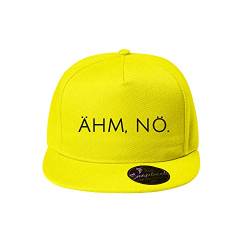 OwnDesigner Ähm nö Cap Unisex für Männer und Frauen - Baseball Cap mit Wunsch (Cap 464 Gelb) von OwnDesigner