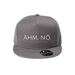 OwnDesigner Ähm nö Unisex Cap Classic Cap mit geradem Schirm, One Size Einheitsgröße für Männer und Frauen (Cap 464 Grau) von OwnDesigner