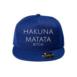 OwnDesigner Baseball Cap - Hakuna Matata Unisex Mütze, Kappe für Herren und Damen, einfarbige Basecap, rundum geschlossen (95-Cap-Blau) von OwnDesigner