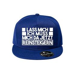 OwnDesigner Baseball Cap - Unisex Mütze, ich muss Mich da jetzt Reinsteigern Kappe für Herren und Damen, einfarbige Basecap, rundum geschlossen (352-Cap5P-4Blau) von OwnDesigner