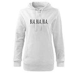 OwnDesigner Bla Bla Bla Sweatshirt Bedruckt mit Spruch Casual (408-483-S-Weiß) von OwnDesigner