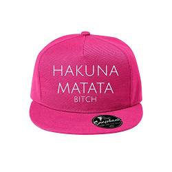 OwnDesigner Hakuna Matata Unisex Kappe Classic Cap mit geradem Schirm, One Size Einheitsgröße für Männer und Frauen (95-Cap-Pink) von OwnDesigner