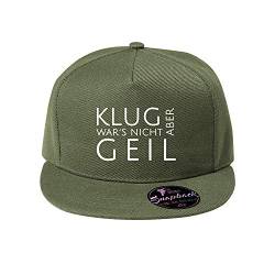 OwnDesigner Klug war´s Nicht Aber geil Cap Reine Farbe Baseball Baseball Cap, Mütze (Cap 463 Khaki) von OwnDesigner
