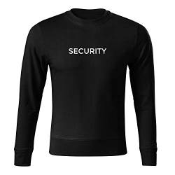 OwnDesigner Security Modisches Sweatshirt für Männer und Jungen mit Rundhals Ausschnitt mit Motiv Chillig (Sweat-348-XL-Schwarz) von OwnDesigner