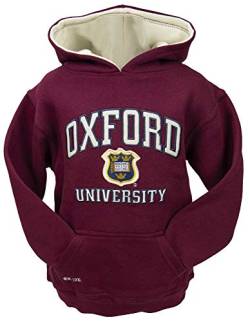 Oxford University OU129K Kinder Kapuzen-Sweatshirt, Kastanienbraun Gr. 11-13 Jahre, kastanienbraun von Oxford University