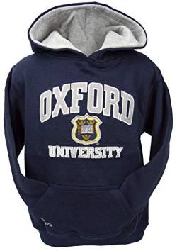 Oxford University OU129K Unisex Kapuzen-Sweatshirt, Marineblau Gr. 11-13 Jahre, Navy von Oxford University