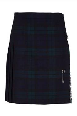 Oxfords Cashmere 100% Wolle Kurzer Kilt für Damen, Black Watch, 38 von Oxfords Cashmere