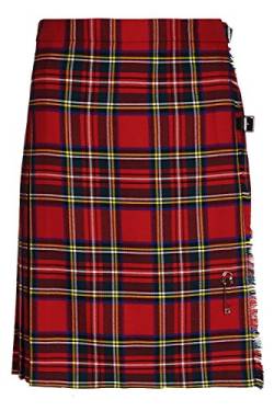 Oxfords Cashmere 100% Wolle Kurzer Kilt für Damen, Royal Stewart, 40 von Oxfords Cashmere