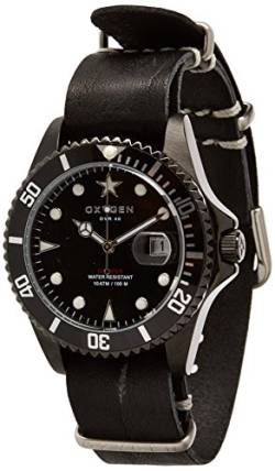 Oxygen-EX-D-MBB - 40-NL-BL-Armbanduhr Quarz analog Leder Schwarz von Oxygen