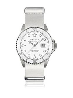 Oxygen Unisex-Armbanduhr White Bear 40 Analog Quarz Nylon EX-D-WHI-40-WH von Oxygen