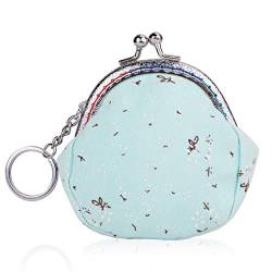 Oyachic Münzbörsen Coin Purse Portemonnaie Damen Geldbörse mit Kussmundverschluss Münztasche für Frauen ID Karten Schlüssel Headset Lippenstift von Oyachic