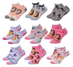OZABI - Socken Pack Mädchen Spirit, 9 Paar Sneaker Surprise, 31-34 von Ozabi