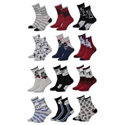 Ozabi Socken Jungen Lizenz Pack VON 12 PAAREN Surprise (as3, Numeric, Numeric_27, Numeric_30, Regular, 12er-Pack STW) von Ozabi